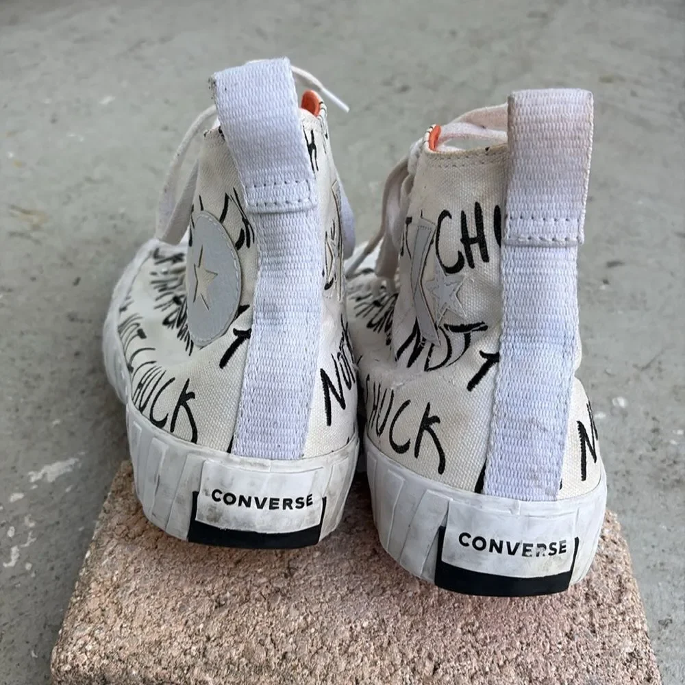 Converse High-Top Sneakers with Graphic Text UNT1TL3D